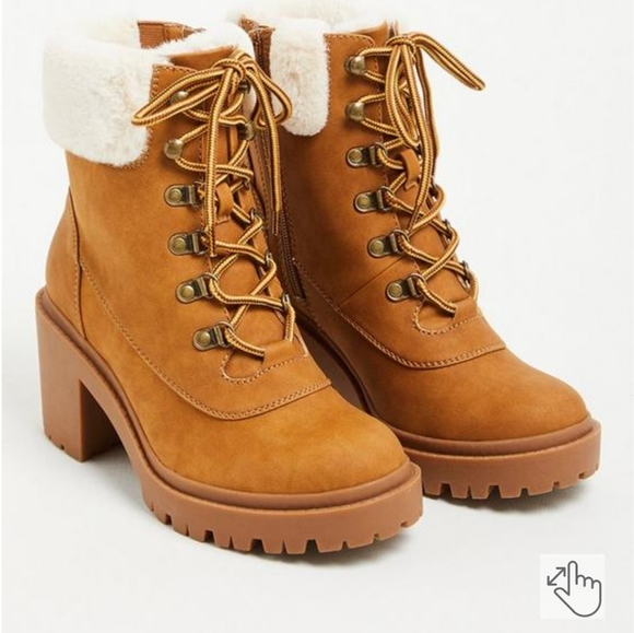 TORRID Fur Hiker Bootie (WW) - Picture 2 of 8